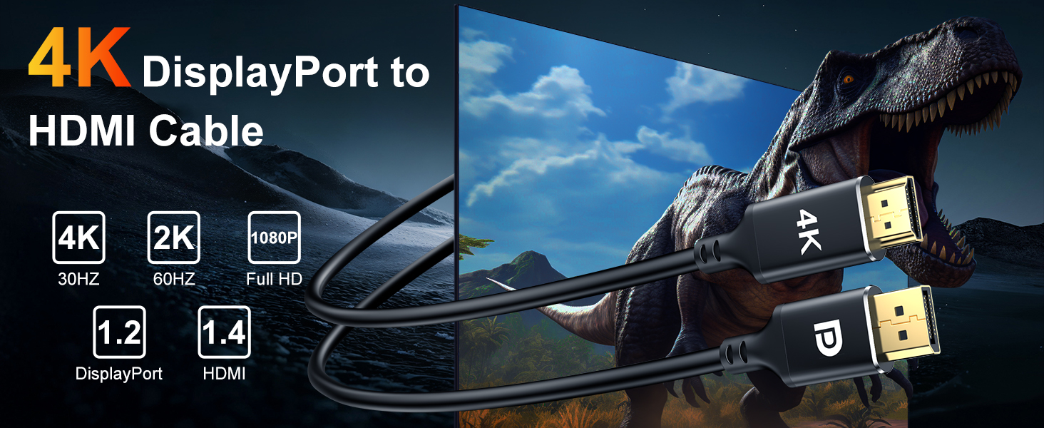 dp to hdmi cable