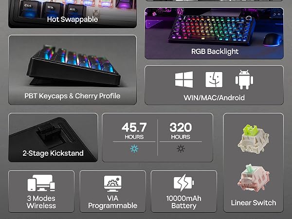 F75 Ultra wireless gaming keyboard