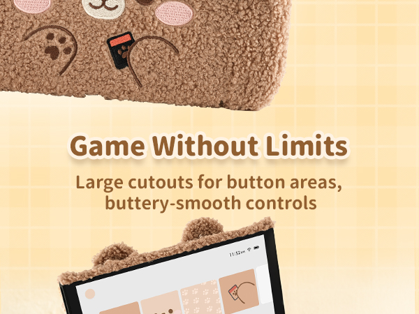 Switch 2 plush bear case