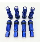 Z-oneMart 8pcs Car Tubeless Tire Valve Stem Bolt-in Aluminum Alloy Explosion Proof Wheel Tire TPM...