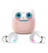 AMAFACE Wireless Earbuds, Bluetooth Headphones with Cartoon Charging Case, Built in Mic Ear Buds,...