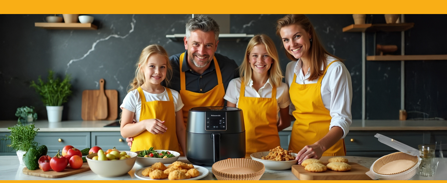 Airfryer sheets usable in ovens, steamers, and microwave cooking applications.