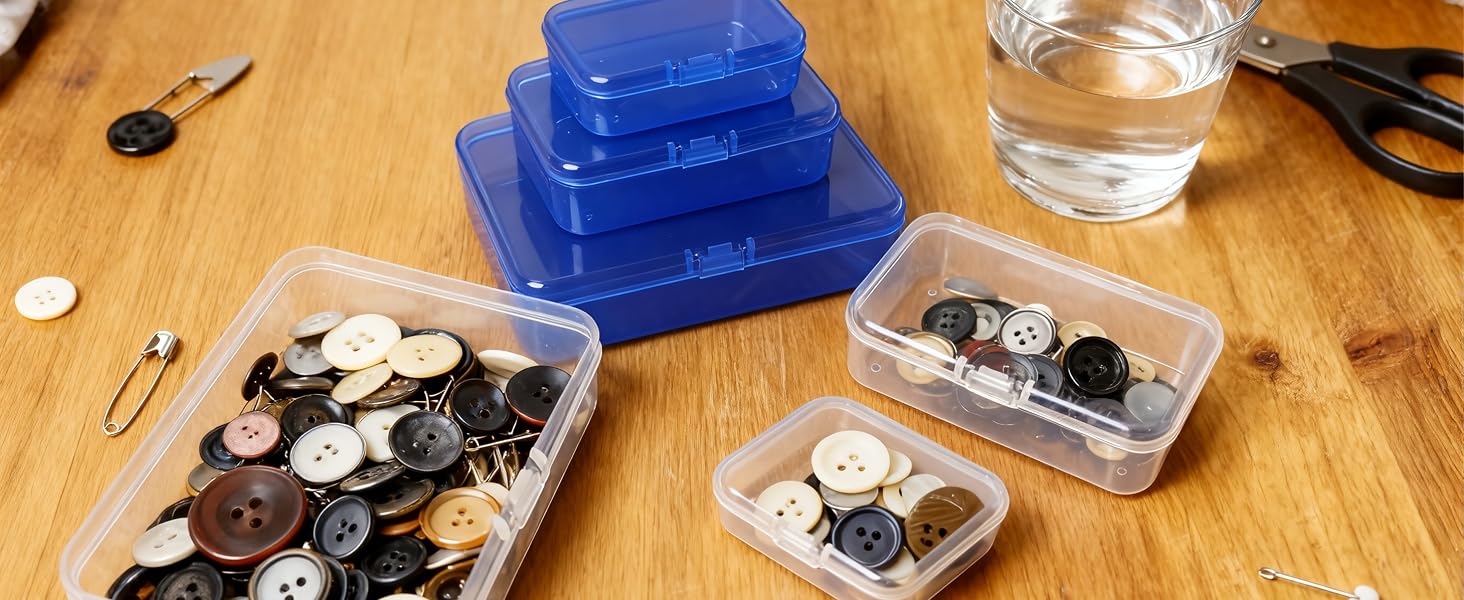 small containers, clear containers