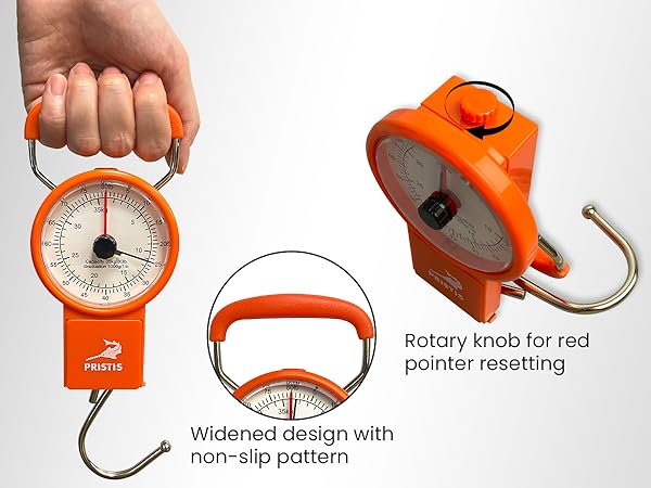 Widened Design Non-Slip Large Handle Rotary Knob Fishing Weight Hook Gripper Scale Fish Tackle