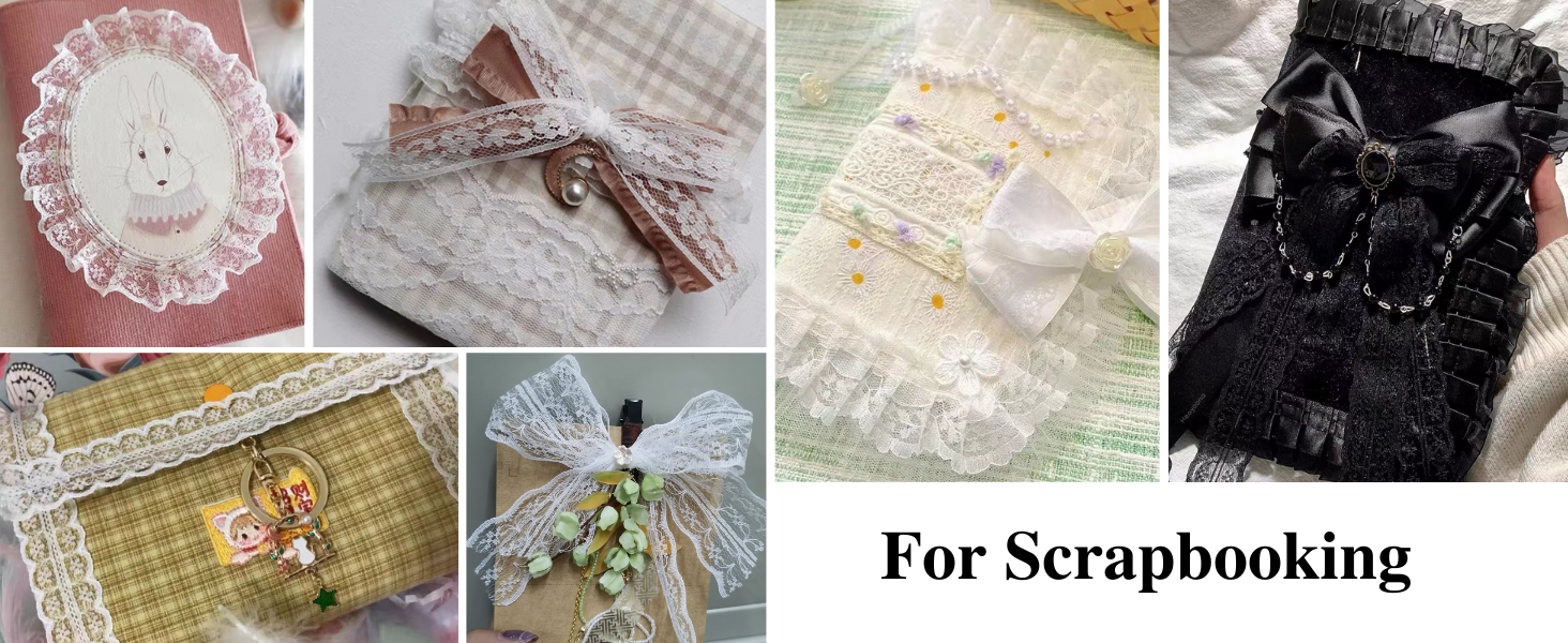 white lace ribbon