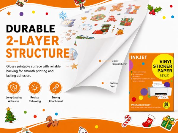 30 Sheets Glossy White