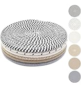 KITLAB 8 Inch Trivets for Hot Dishes, Hot Pots and Pans, Thick Heat Resistant Large Coaster, Mult...