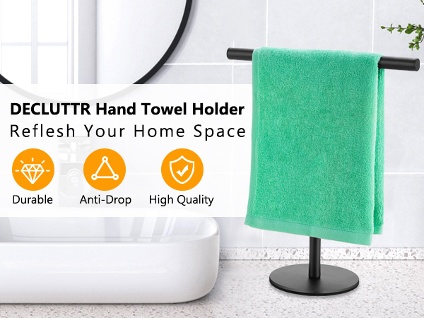freestanding towel rack