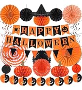 Halloween Party Decorations, Ahfulife Happy Halloween Banner, Halloween-themed Party Supplies, Ha...