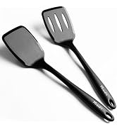600°F Heat Resistant Silicone Spatula Set, 13.6" Kitchen Spatula Turners for Non Stick Cookware, ...