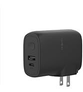 Belkin Portable Charger, Hybrid Power Bank 5K + Wall Charger 25W - 2-in-1 Portable Charger, Porta...