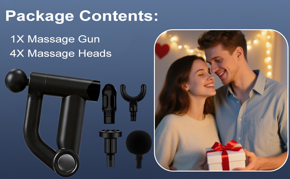 Massage Gun with Upgraded Extension Handle