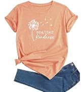 J&DHUASHA Women's Plus Size T-Shirt Short Sleeve Crewneck Graphic Tees Casual Summer Printed Tops