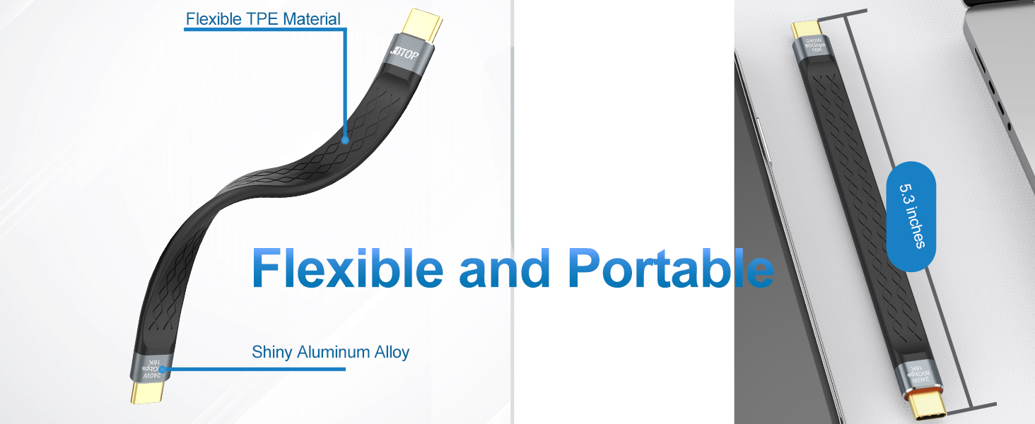Short usb c to c cable
