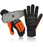 Intra-FIT Chainsaw Gloves Saw Protection on Left Hand Back, Cut-resistance Gloves EN ISO 11393-4,...