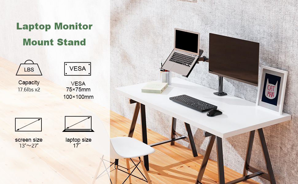 UPGRAVITY Monitor & Laptop Mount