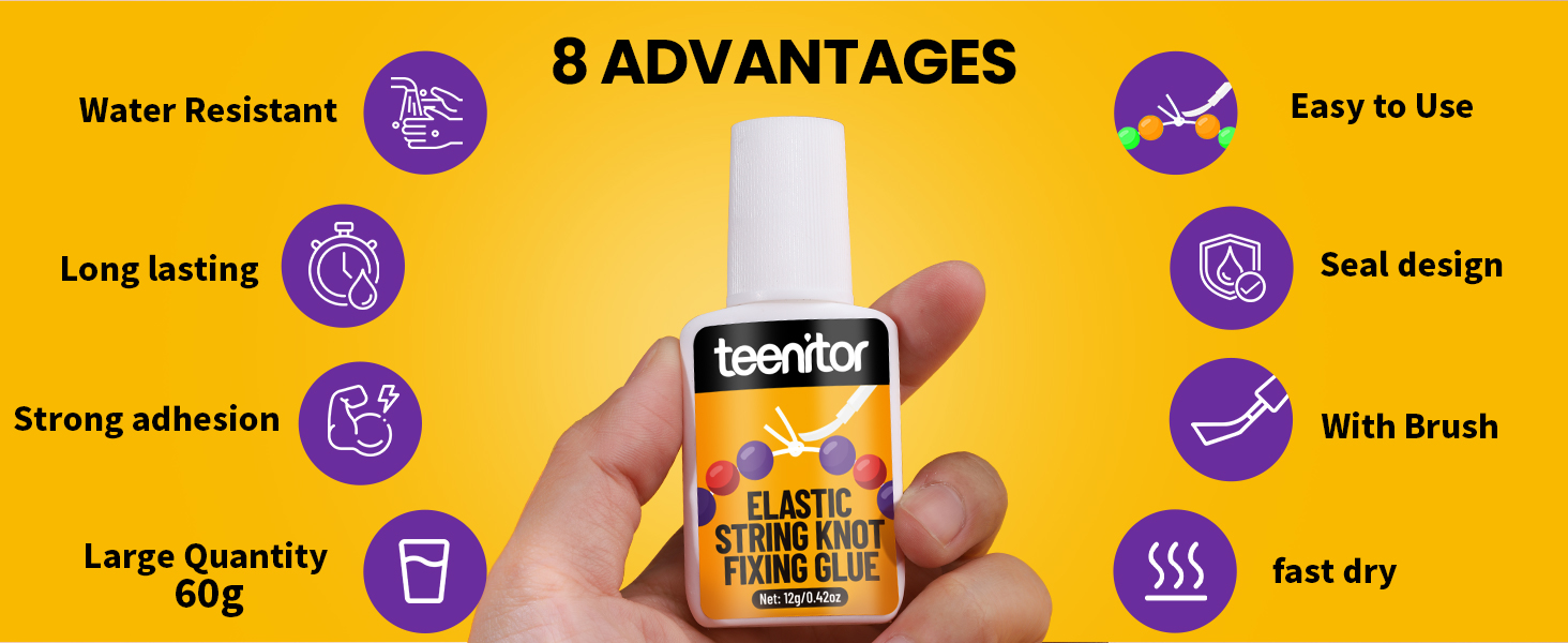 8 Advantages of Teenitor Bracelet Glue for Elastic String