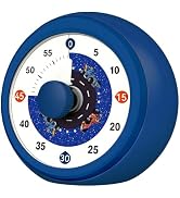 Noubnea Visual Timer for Kids, 60-Minute Silent Countdown Clock with Race Car Disk, No Ticking Ki...