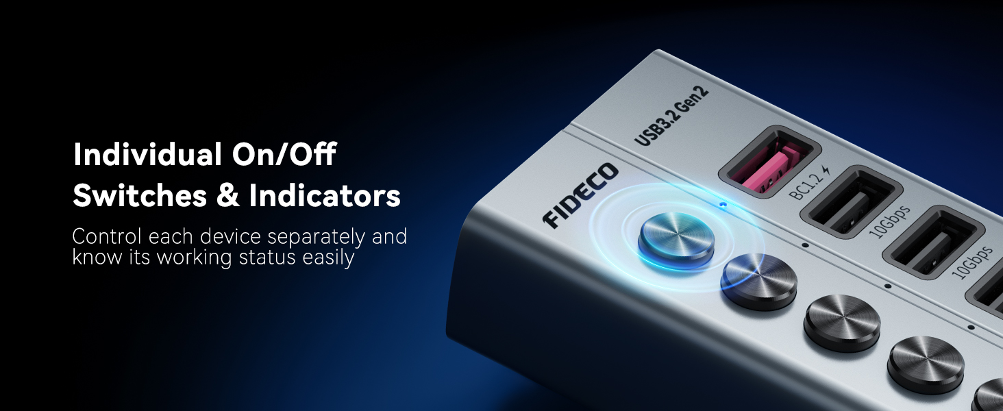 Text reads: 'Individual On/Off Switches & Indicators', 'Smart', 'Switch', and additional product specification text. Remote control interface displaying individual on/off switches and indicator lights with product labeling visible.