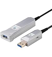 10m Fiber Optical USB 3.0 Extension Cable, Male to Female Long USB Cable, High Speed 5Gbps Extend...