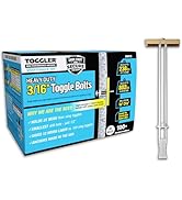 TOGGLER SNAPTOGGLE BA Toggle Anchor, Zinc-Plated Steel Channel, Made in US, 3/8" to 3-5/8" Grip R...