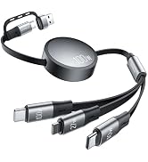 CAFELE Multi Charging Cable 100W Retractable USB C Cable, 6-in-1 Dual Type C and 27W L 5A Fast Ch...