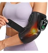 Cordless Elbow Heating Pad for Tendonitis and Tennis Elbow, Elbow Massager with Heat, Rechargeabl...