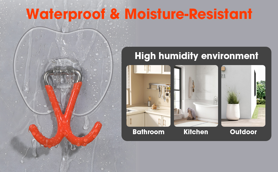 No Drill Large Adhesive Wall Hooks