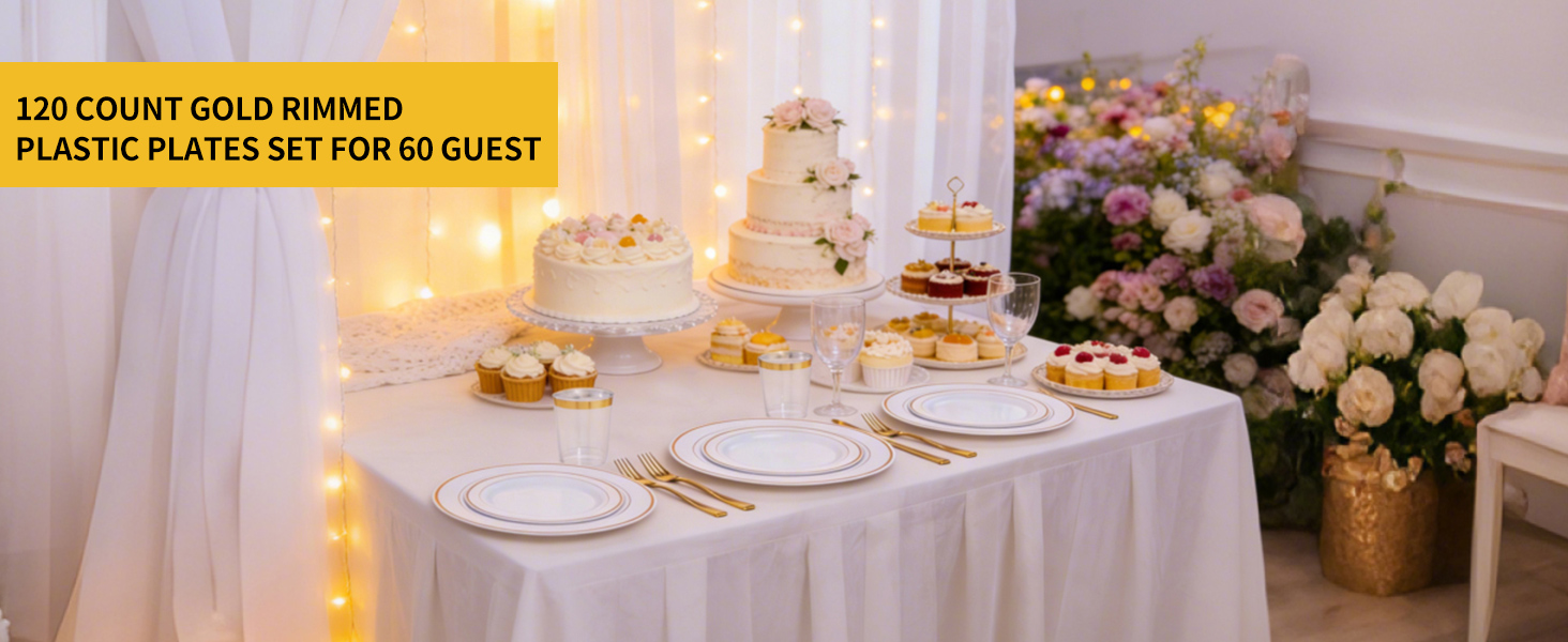 set for 60 guests