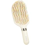 RHOS Curved Vented Hair Brush, Anti-Static Detangling Hair Brush | Faster Blow Drying, Dual-Layer...