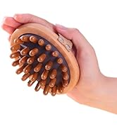 Doumewor Body Gua Sha Tool Wood Therapy Massage Tool Body Brush for Cellulite Lymphatic Drainage ...