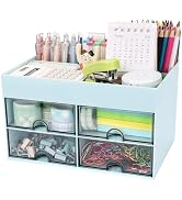 Meiikun Desk Organizer, Office Organizer with Drawer, Desk Accessories & Workspace Organizers, Pe...