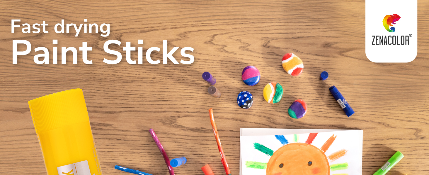 Fast drying paint sticks