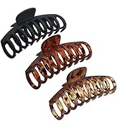 OWIIZI Big Hair Claw Clips for Women - Long Thick Hair 4.3" Nonslip Jumbo Clips With Strong Hold,...