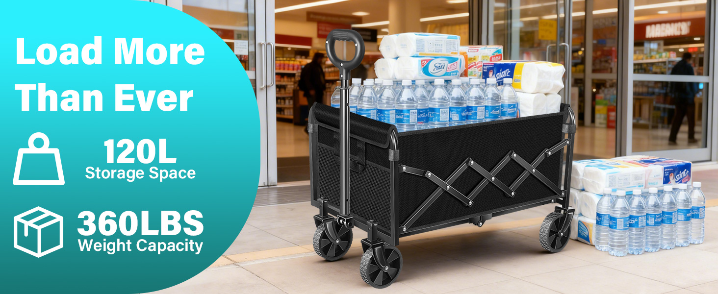 collapsible wagon portable,utility foldable wagon,outdoor wagon,family grocery wagon,apartment wagon