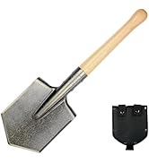Mastiff Gears Battle Wolf Shovel, Remodeled Sapper Shovel with Hardwood Handle, for Camping, Hik...