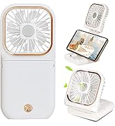 FADACHY Mini Handheld Fan Portable Charger Small Fan Breeze Quiet Power Rechargeable USB Fan for ...