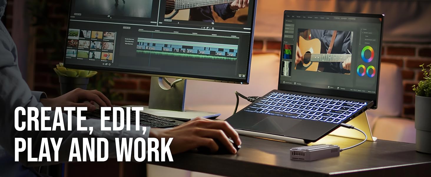 Create, Edit, Play & Work