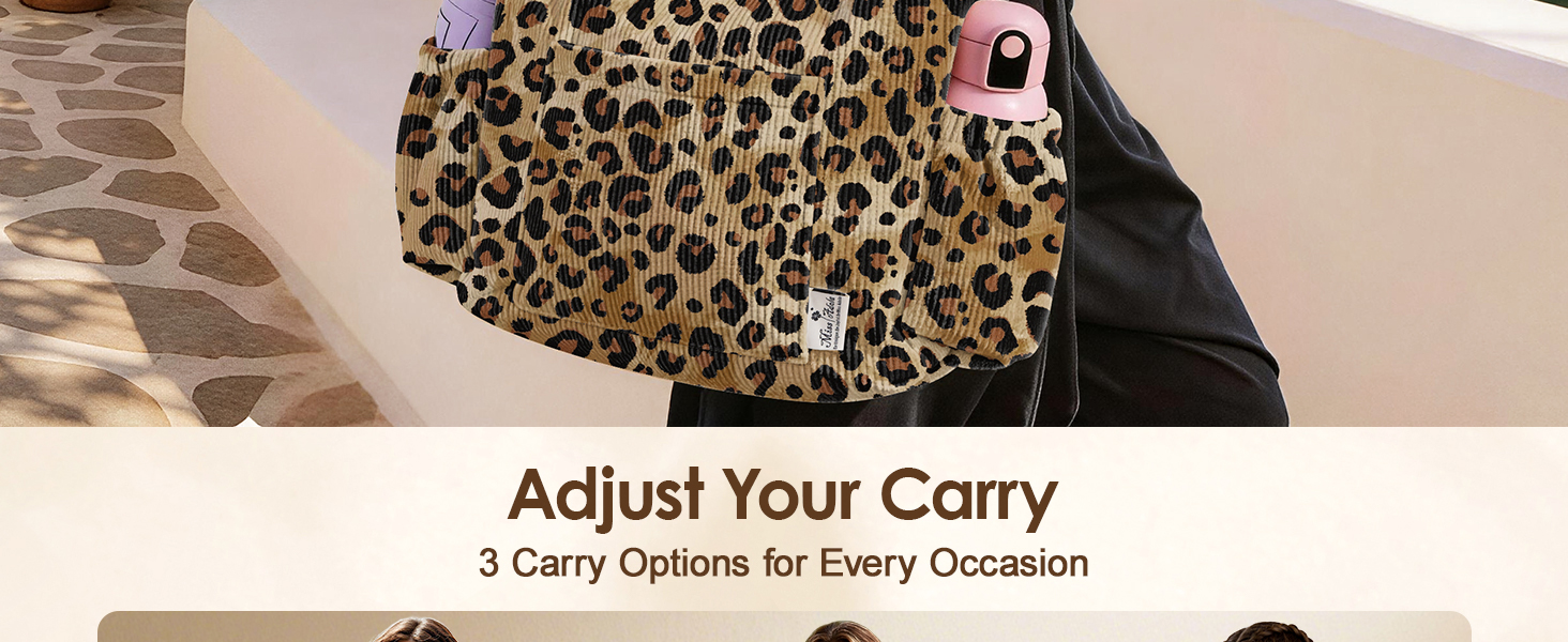 Miss Adola Crossbody Corduroy Tote Bag for Women