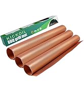 KICKOIL Copper BBQ Grill Mat Set of 3 Nonstick Heavy Duty Reusable Grill Mats for Outdoor Grill 1...