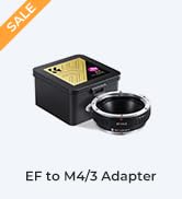 K&F Concept Lens Adapter Compatible for Canon EOS (EF/EF-S) D/SLR Lens to Micro Four Thirds (MFT,...