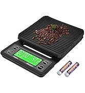 Digital Coffee Scale Espresso Scale with Timer, Pour Over Coffee Scale 3kg/0.1g, Kitchen Food Sca...