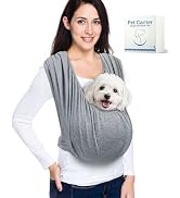 Dog Sling Carrier for Small Dogs, Front Pet Sling Carrier Chest, Adjustable Reducing Back Stress ...