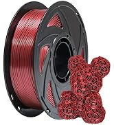 TRONXY PETG Filament, 1.75mm Red, 1kg (2.2lbs), Metallic Gloss, 0.03mm Accuracy, High Temp Resist...