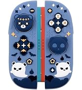 Sanfulin Silicone Protective Case for Switch 2 (2025) Controllers, Blue | with 2 Silicone Thumb G...