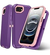 TOPAUX for iPhone 16e Case Heavy Duty Full Body Drop Protection Multi-Layer Impact Resistant Flex...