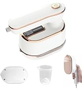 HFLYJPYW Mini Steam Iron for Clothes, Travel Steamer for Clothes Portable Steamer Travel Iron, Mi...