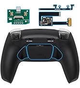 eXtremeRate RISE Plus MAX Back Paddles Kit with Clicky Trigger Stops & Rubberized Grip for PS5 Co...