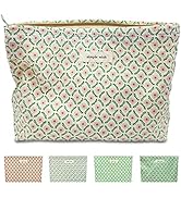 STARDW Flower Cosmetic Bags Makeup Bags for Women,Travel Makeup Bag Large Capacity Canvas Makeup ...