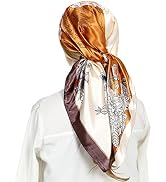 RIIQIICHY Head Scarf for Women Like Silk Satin Scarf for Hair Wrapping at Night Bandana Square Sc...